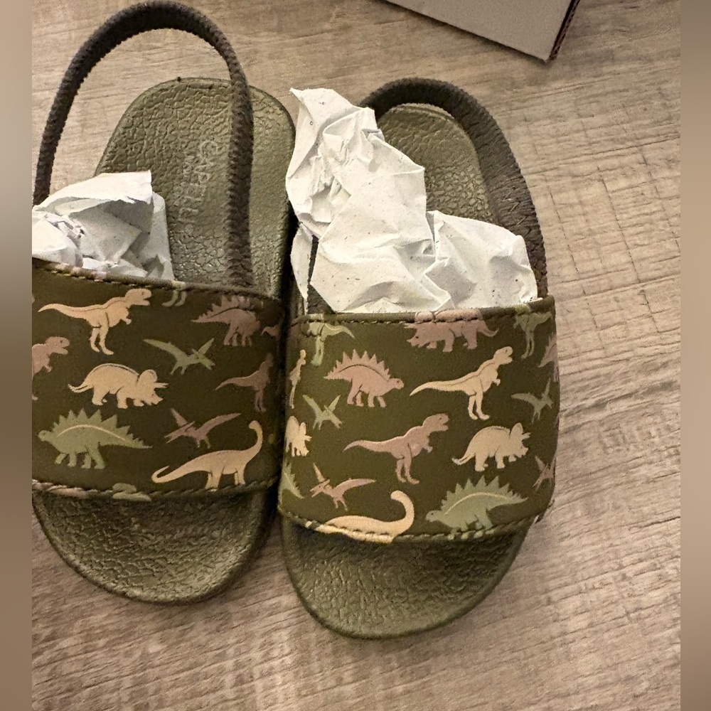Capelli New York Dinosaur Sandal little boys sling back summer beach